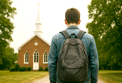 교회이탈 의향 청년의 63%가 장년예배만 출석하고 있었으며, 소그룹 참여 비율은 18%에 불과했다.(사진출처=AI 생성 이미지)